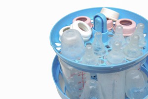 Sterilising baby bottles