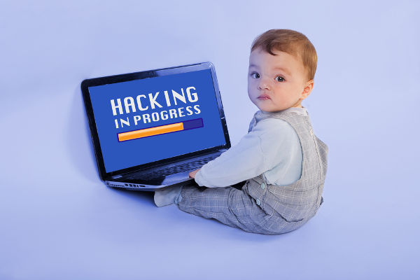 Funny image about the youngest hacker in the world