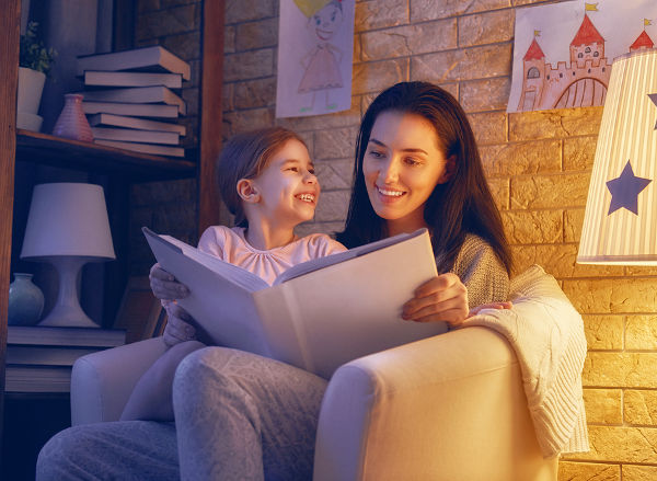 family-reading-bedtime-story