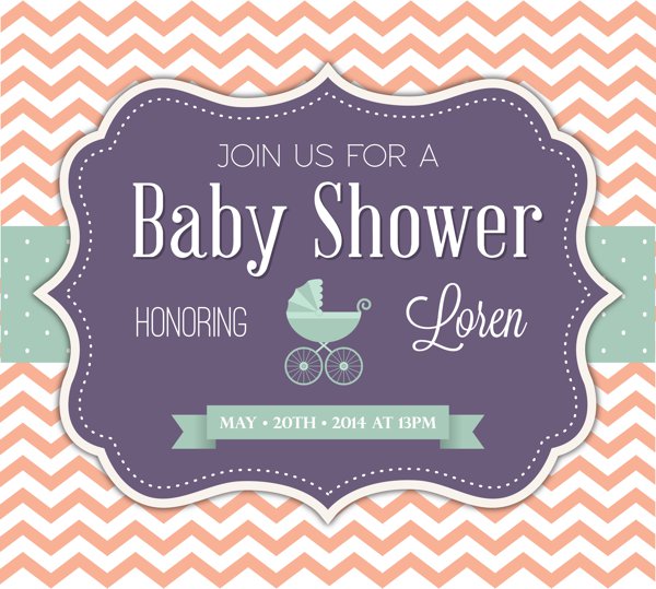 Baby shower invite