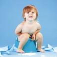 Child using toilet