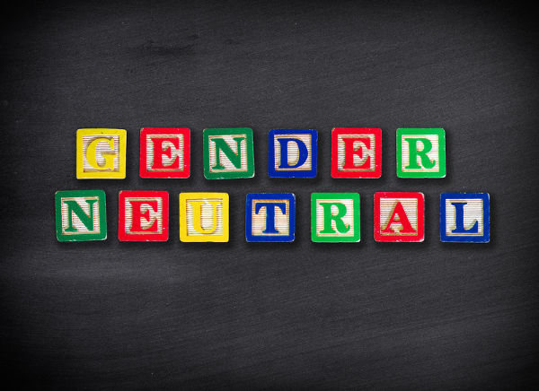 Gender Neutral Block Sign