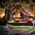 Native religious bible scene with Jesus birth