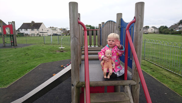 Toddler at park