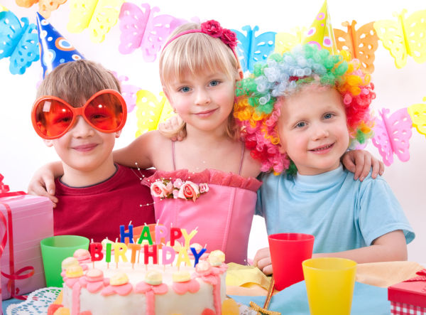 Children at a birthday party